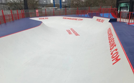 Окрашивание скейт-парков в рамках реализации проекта "Московские сезоны"(1)